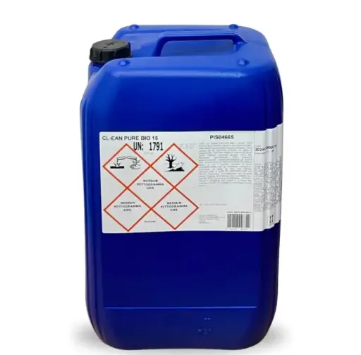 [BNTG0001] Clean pure bio 15 25kg  - Cloro liquido Ipolclorito di sodio