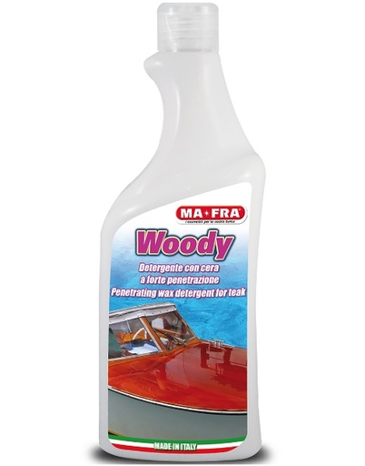 [MFB0010] Mafra boat woody detergente con cera per teak 750 ml 