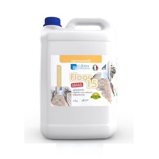 [CBXPR0068] Floor 15 5 kg - detergente sgrassatore anticalcare lucidante per acciaio