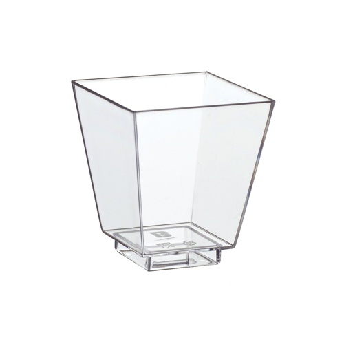 [PRT0012] 19988 Finger food coppetta rettangolare 5x4,5x4,5 cm in cristallo trasparente (50pz/cf)