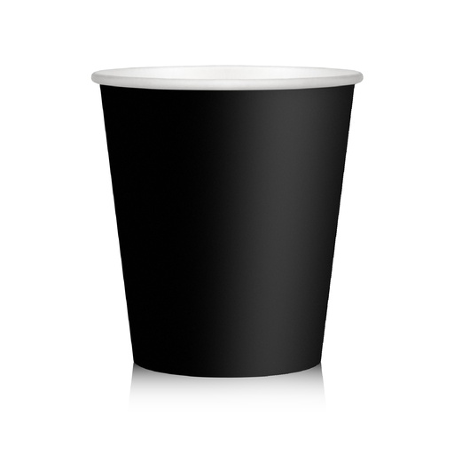 [WBIO026] 91141/91161/94007 Bicchieri caffe neri in cartoncino 75 ml (2,5 oz) (50pz/cf)