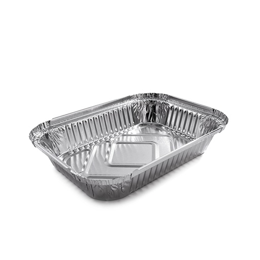 [CNTL0016] P0752CO R8l vaschetta alluminio 2 porzioni (100pz/cf)