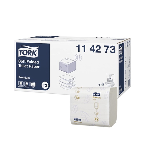 [TRK0154] 114273 Carta igienica intercalata soft 2 veli Tork (252pz/cf)(30cf/ca)(Sistema:T3)