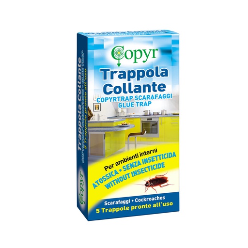 [CPYR0019] Copyrtrap trappola collante scarafaggi (5pz/cf)