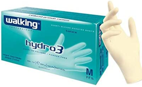 [BRN0085] Guanti lattice non talcati hydro3 tg. Xl (9-9.5) (100pz/cf)