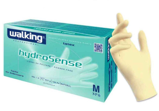 [BRN0079] Guanti lattice non talcati hydrosense tg. L (8-8.5) (100pz/cf)