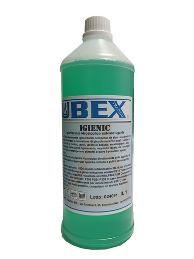 [CBXTR0012] Igienic 1 l - detergente igienizzante con alcool e sequestranti organici