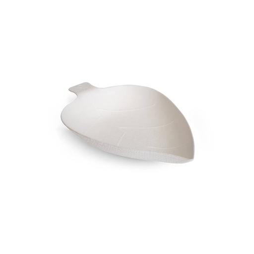 [DMP0002] JP55001 Mini piattino finger foglia in polpa di cellulosa (25pz/cf)