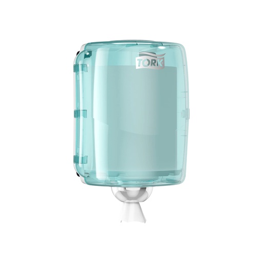 [TRK0132] 653000 Dispenser Maxi a estrazione centrale manuale bianco e turchese Tork (Sistema:W2)