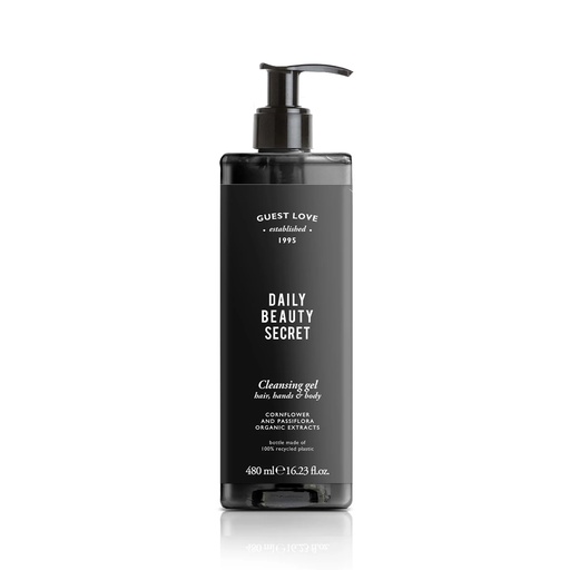 [GFL0027] Doccia shampoo al fiordaliso e passiflora con flacone svitabile 480 ml Guest love