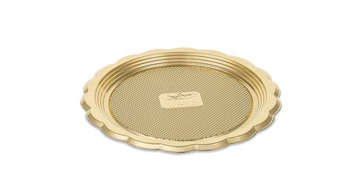 [ALC0039] 014008010 Mini medoro tondo oro 12cm (100pz/cf)