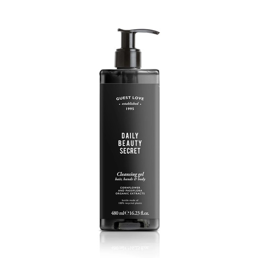 Shampoo al fiordaliso e passiflora con flacone svitabile 480 ml Guest love
